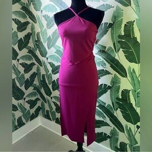 21 Saints Two Piece Skirt and Top Set Deep Pink Size Large NWT